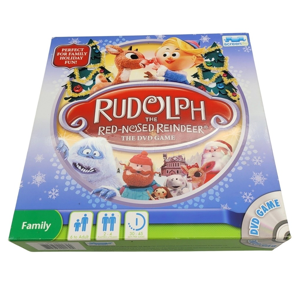 Screenlife‎ Rudolph The Red-Nosed Reindeer DVD Game Christmas Family Fun